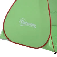 Tenda da Spiaggia Pop Up con Protezione UV 30+ e Borsa di Trasporto, 200x150x119 cm, Verde