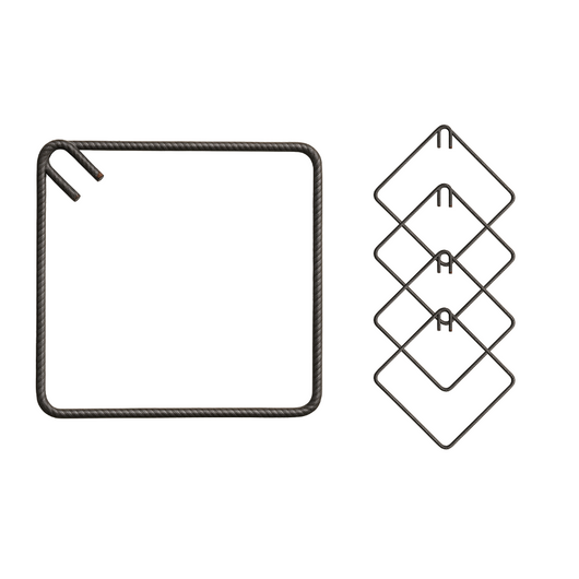 Staffe armatura ferro 35x35 cm strutture cemento disponibili diverse quantità *** pezzi 200, confezione 1