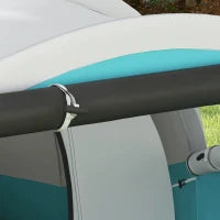 Tenda da Campeggio per 4-5 Persone, con Zone Giorno e Notte Separate, 460L x 260P x 190H cm, Blu