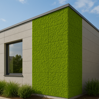 Pannello decorativo siepe artificiale interni esterni 50 x 50 x h3 cm muschio