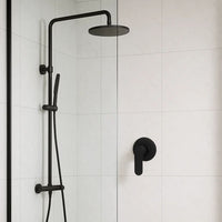 Miscelatore doccia da parete oceania ad incasso ottone colore nero opaco bagno *** confezione 1