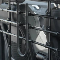 Griglia di Separazione Estensibile per Auto, Barriera di Sicurezza, Barra Regolabile per Cane, Nero