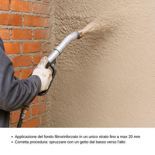 Set completo intonaco fondo fibrorinforzato intonaco finitura interni esterni