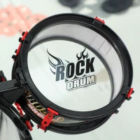 Set Batteria Giocattolo per Bambini con Sgabello, Gioco Musicale per Bambini 3-6 Anni, Nero