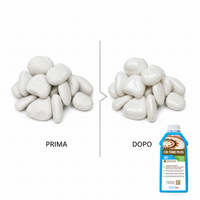 Ciottoli bianco carrara con protettivo effetto bagnato brillante – cir tono plus *** misura 25/40, formato 25 kg + ...