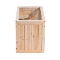 Pawhut Gabbia per Criceti e Piccoli Roditori in Legno di Abete 60x35x42cm