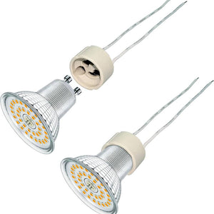 Portalampada attacco gu10 e gz10 connettore base per lampada alogena faeg fg24104