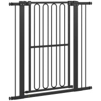 Cancelletto per Cani, 76-104 cm, Nero