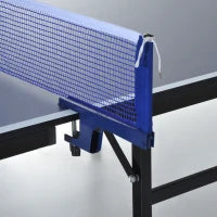 Tavolo da Ping Pong Pieghevole per Interni in MDF e Acciaio, 152.5 x 274 x 76 cm, Blu e Viola