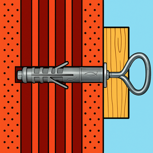 Tassello sb 12/l3 occhiolo chiuso fissaggio universale espansione Ø12 mm 50 pezzi