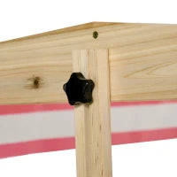 Sabbiera per Bambini 3-8 Anni con Tettuccio Regolabile, in Legno di Abete e Poliestere, 118x118x118 cm