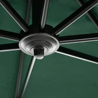 Ombrellone da Giardino a Manovella 2.5x2.5  m con Rotazione 360° e Parasole Regolabile, Verde