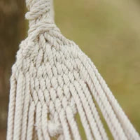 Amaca da Giardino Extra Large in Cotone e Poliestere con Sacca di Trasporto, 200x150cm Righe Multicolore