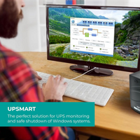 Mach power ups line interactive con display led e protezione avanzata *** potenza ampere (va) 600 va, confezione 1