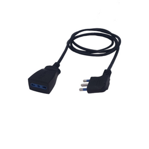 Prolunga lineare ecova spina salvaspazio 16a presa bipasso 10 16a 5 mt col. nero