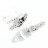 Cerniere cromate per sedile copri wc con kit di fissaggio ogomondo *** confezione 1