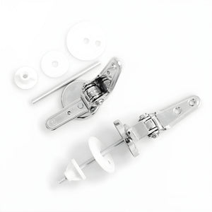 Cerniere cromate per sedile copri wc con kit di fissaggio ogomondo *** confezione 1