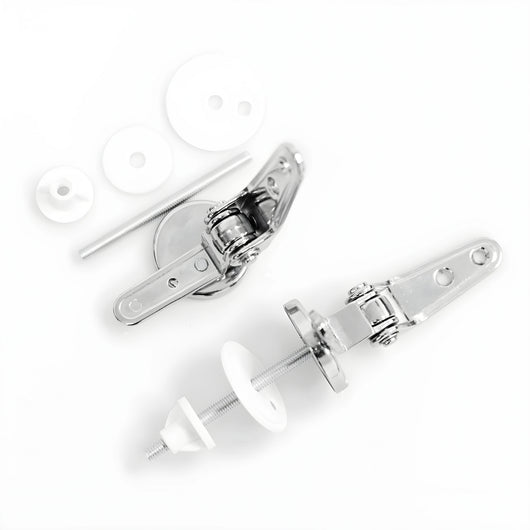 Cerniere cromate per sedile copri wc con kit di fissaggio ogomondo *** confezione 1