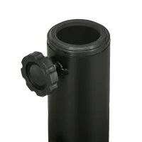 Base per Ombrellone da Giardino 3 m con Maniglie Incorporate, in HDPE e Acciaio, Ø51x36 cm, Nero