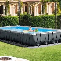 26374GN - Piscina Ultra Xtr Frame Rettangolare 975X488X132 Cm, Pompa A Sabbia