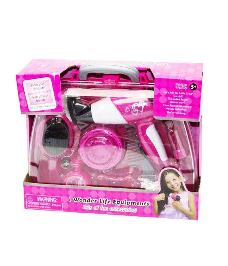 Valigetta Beauty Giocattolo Bambini Phon Funzionante Spazzola E Accesori Gioco         