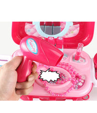 Valigetta Beauty Specchio Giocattolo Bambini 17 Accessori Bellezza Con Tracolla         