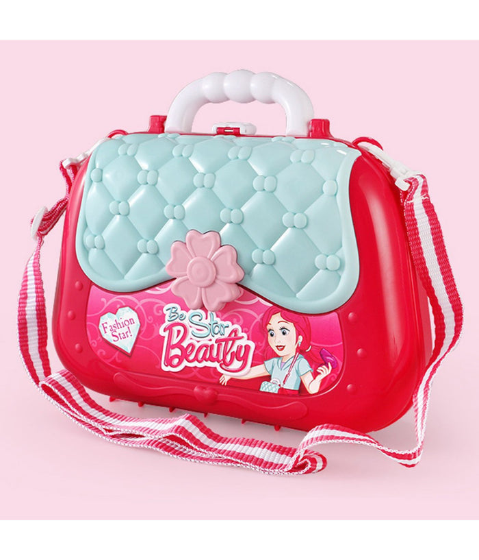 Valigetta Beauty Specchio Giocattolo Bambini 17 Accessori Bellezza Con Tracolla         