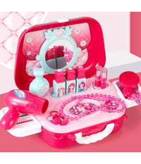 Valigetta Beauty Specchio Giocattolo Bambini 17 Accessori Bellezza Con Tracolla         