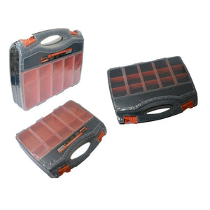 Trade Shop - Valigetta Cassetta Porta Attrezzi E Minuteria Organizer 37x30x8 Cm 31 Scomparti -