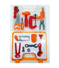 Valigetta Set 15 Pezzi Attrezzi Da Lavoro Trapano Sega Crick Pinza Morsetto         