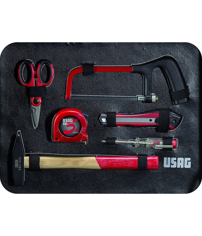 Valigia Con Set Kit Assortimento Utensili X Manutenzione Usag 002 Jm 183 Pezzi         