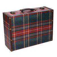 Valigia ecopelle 1-3 scozzese rettangolare cm40x30h14