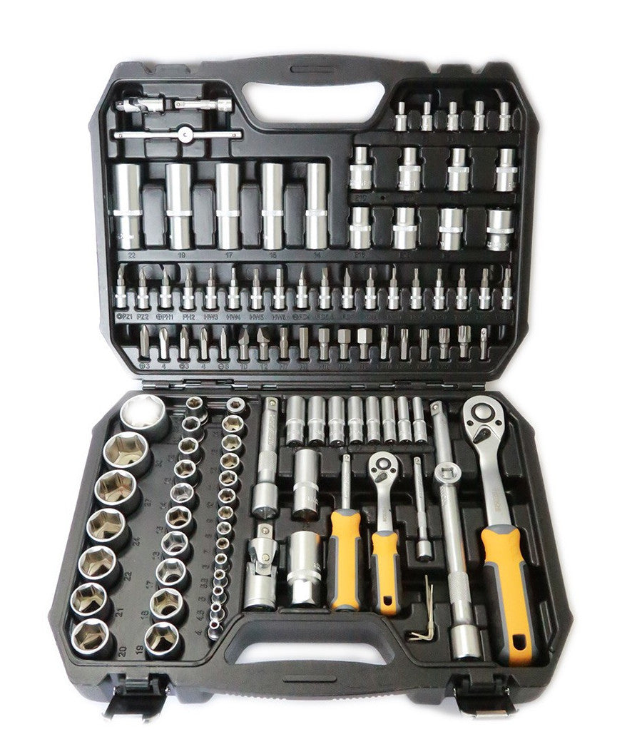 Valigia Set Chiavi A Bussola 110 Pz 1/2" 1/4" Chiavi A Cricchetto Reversibili         