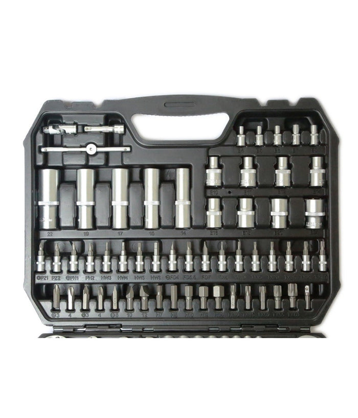 Valigia Set Chiavi A Bussola 110 Pz 1/2" 1/4" Chiavi A Cricchetto Reversibili         