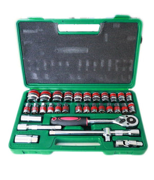 Valigia Set Chiavi A Bussola 32 Pezzi Vanadium Con Cricchetto 32 Pz Vanadium         