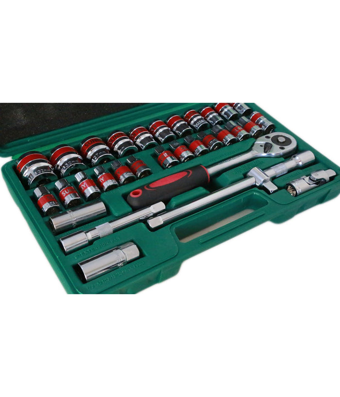 Valigia Set Chiavi A Bussola 32 Pezzi Vanadium Con Cricchetto 32 Pz Vanadium         