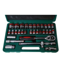 Valigia Set Chiavi A Bussola 32 Pezzi Vanadium Con Cricchetto 32 Pz Vanadium         