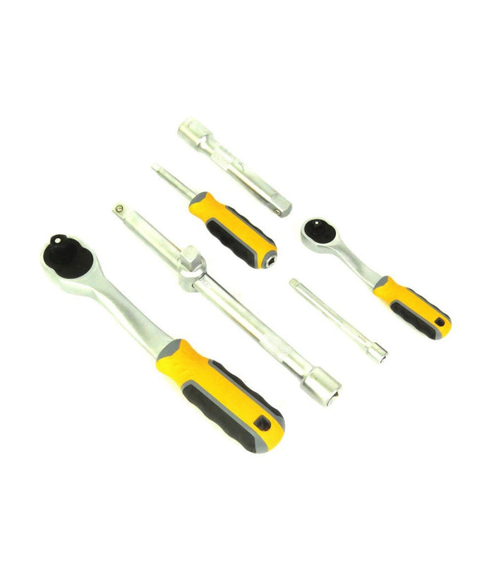 Valigia Set Chiavi A Bussola 73 Pezzi 1/2" 1/4" Chiavi A Cricchetto Reversibili         