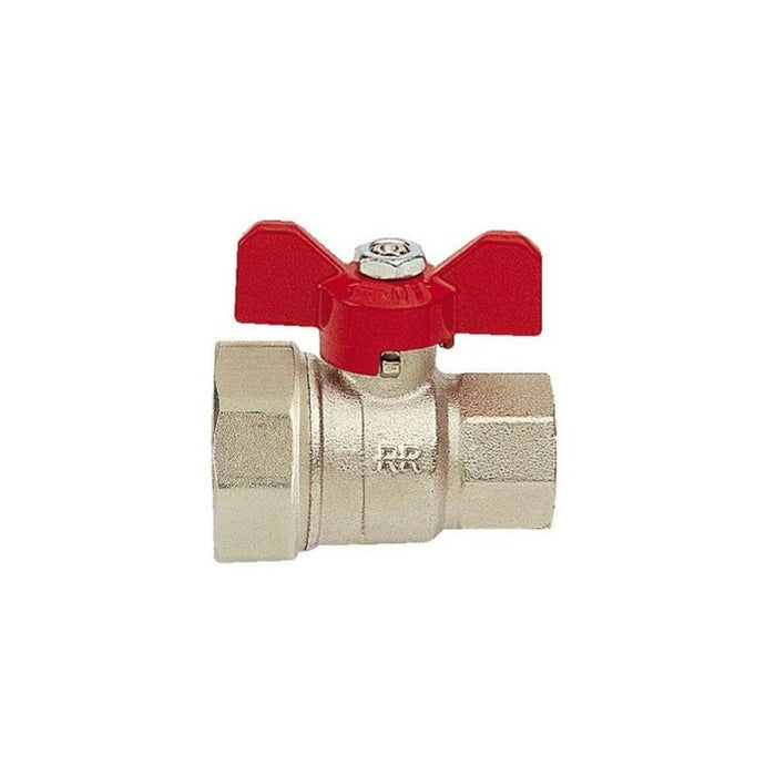 Valvola a sfera f.f. a sette filetti con riduzione cod 78152