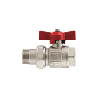 Valvola a sfera per collettori 1/2" A.098 – ottone con leva forte