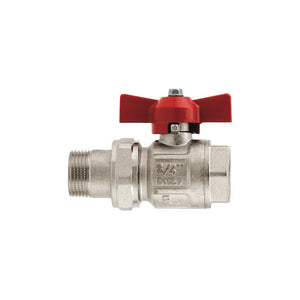 Valvola a sfera per collettori 1/2" A.098 – ottone con leva forte