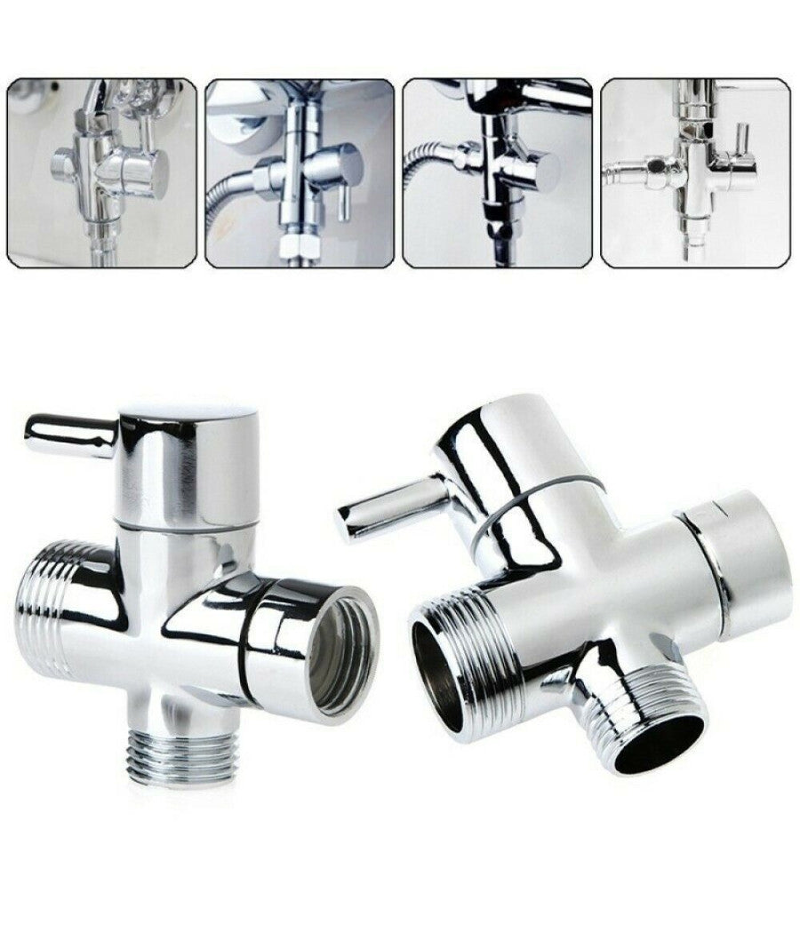 Valvola Deviatrice Deviatore 3 Vie Rubinetto Ricambio Doccia 1/2" 3/4" 79352         