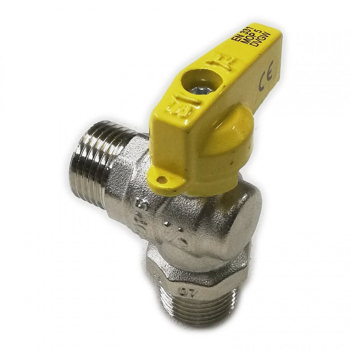 Valvola sfera rubinetto gas mm leva corta da 1/2