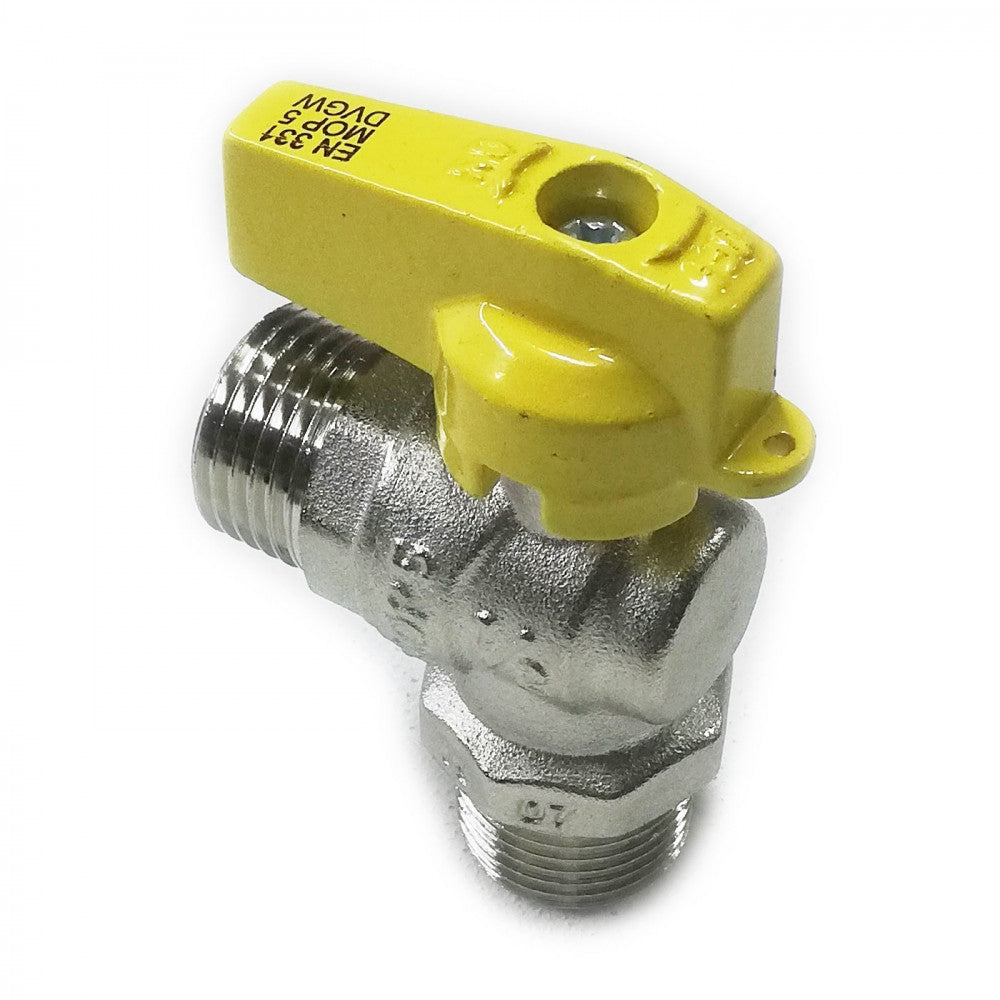 Valvola sfera rubinetto gas mm leva corta da 1/2