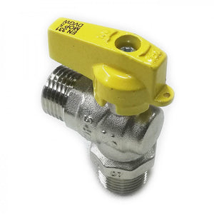 Valvola sfera rubinetto gas mm leva corta da 1/2