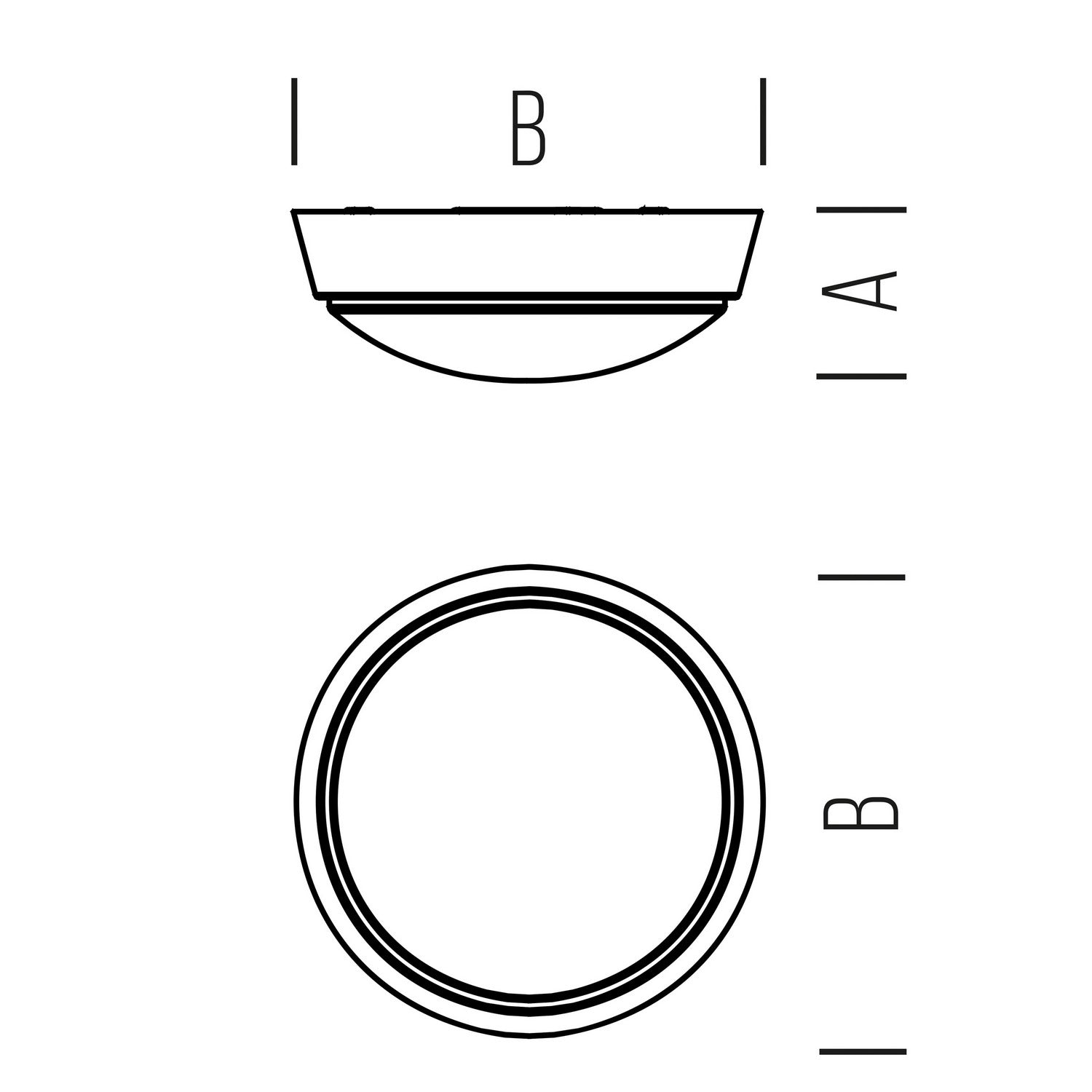 Plafoniera tonda led con sensore crepuscolare colore nero o bianco mod. Oviedo