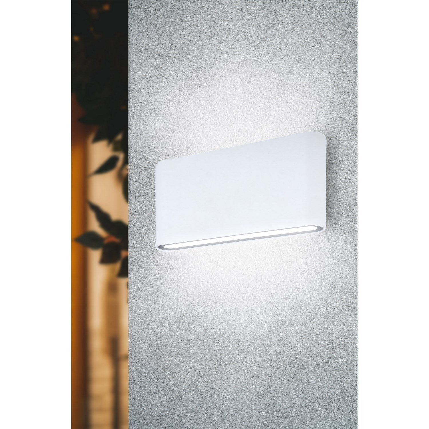 Applique led rettangolare doppio fascio colore bianco mod. Alicante