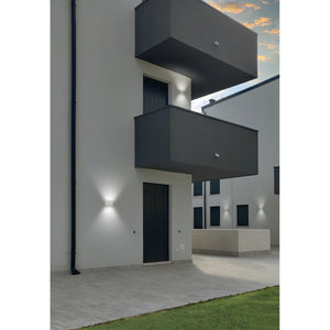 Applique led rettangolare doppio fascio colore bianco mod. Alicante