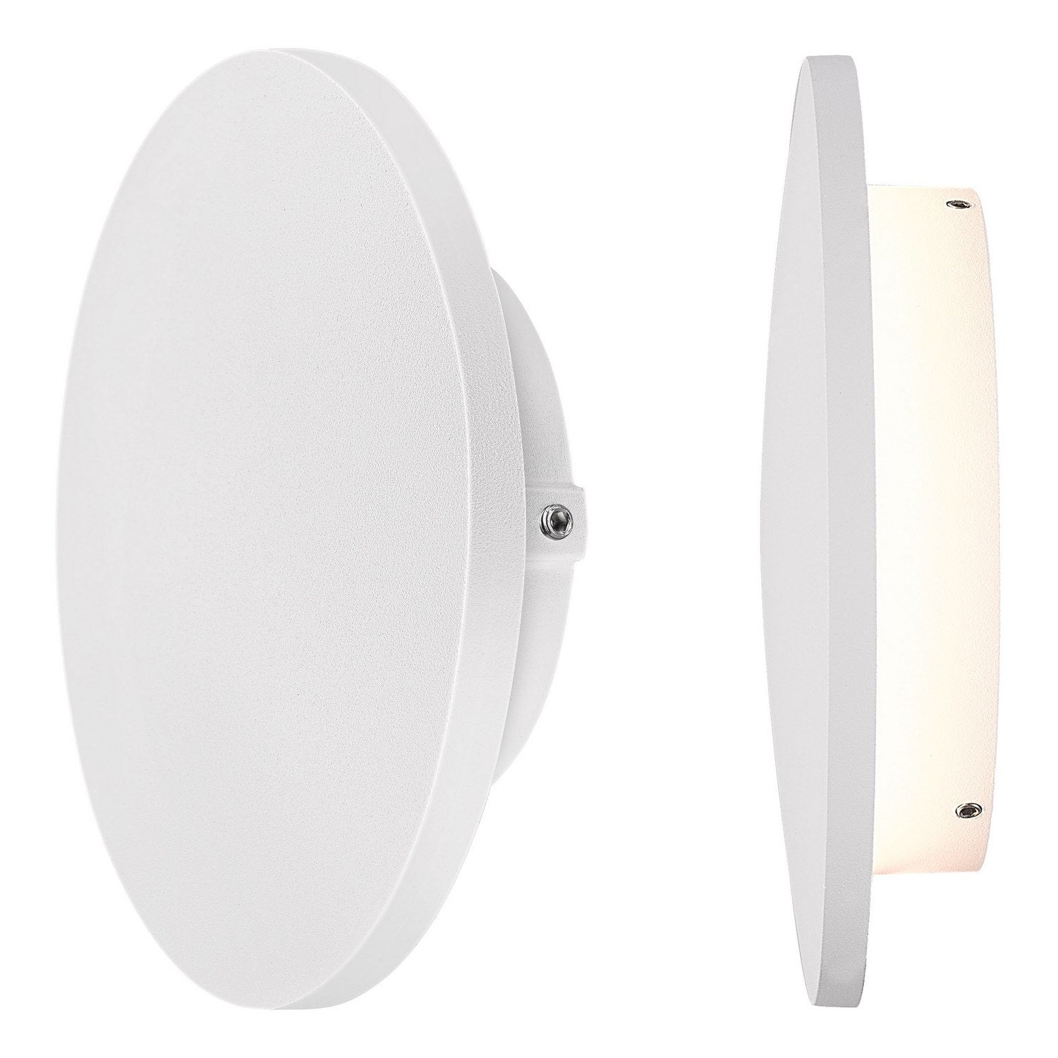 Applique led tonda da parete colore bianco mod. Luna