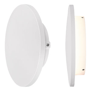 Applique led tonda da parete colore bianco mod. Luna